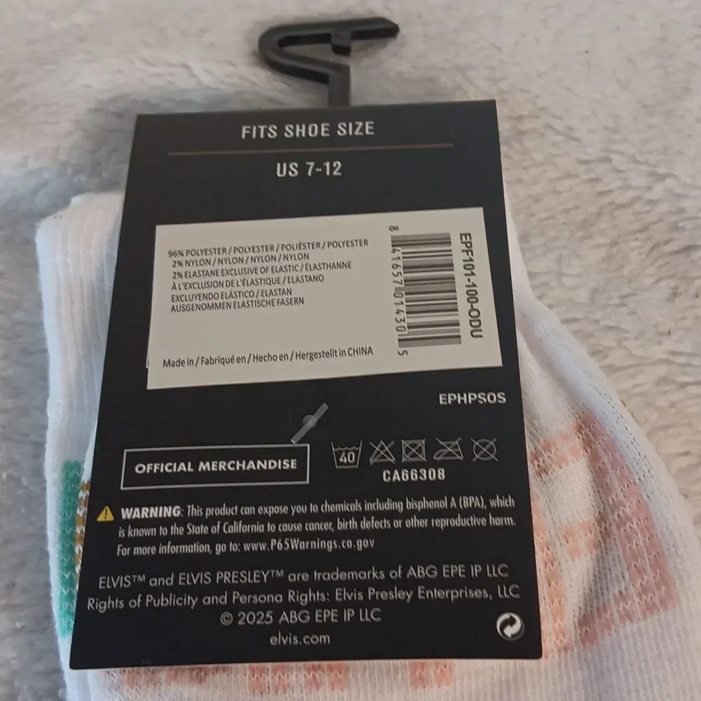 Elvis Presley White Socks